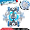 imageThreeking Rc Twist Stunt Car Toy Remote Control Cars Moving Horizontally DoubleSided Driving 360degree Rotating with Lights Music 4WD Car Toys Gifts Presents for BoysGirls Ages 62728bu