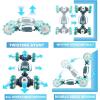 imageThreeking Rc Twist Stunt Car Toy Remote Control Cars Moving Horizontally DoubleSided Driving 360degree Rotating with Lights Music 4WD Car Toys Gifts Presents for BoysGirls Ages 62728gn