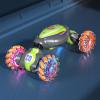 imageThreeking Rc Twist Stunt Car Toy Remote Control Cars Moving Horizontally DoubleSided Driving 360degree Rotating with Lights Music 4WD Car Toys Gifts Presents for BoysGirls Ages 6292gn