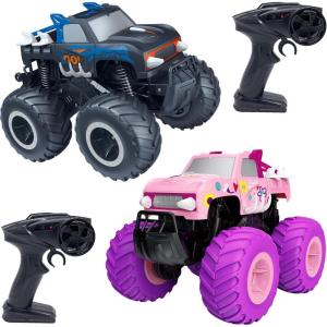 imageThreeking 1 pc Waterproofing 116 Pickup RC Car Truck and 1 pc Waterproofing 116 Pickup Rc Car Trucks for Kids Ages 6