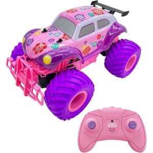imageThreeking 116 Waterproof Monster Truck Pickup Toys RC Cars Remote Control Car Truck Toys 4WD All Terrain OffRoad Car Toy Gifts Presents 6 7 8 9 10 11 12 Year Old Kids Boys Girls ToysNot Waterproofpink