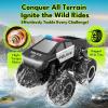 imageGoBang 116 Amphibious Remote Control Car Cyber Police Toy Monster Truck Toys Waterproof Rc Cars 4WD All Terrain OffRoad Trucks for 6 7 8 9 10 11 12 Year Old Boys Girls Gifts Presents