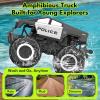 imageGoBang 116 Amphibious Remote Control Car Cyber Police Toy Monster Truck Toys Waterproof Rc Cars 4WD All Terrain OffRoad Trucks for 6 7 8 9 10 11 12 Year Old Boys Girls Gifts Presents