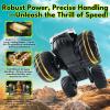 imageGoBang 116 Waterproof Rc Cars Cyber Toy Monster Truck Toys Amphibious Remote Control Car 4WD All Terrain OffRoad Trucks Pickup for 6 7 8 9 10 11 12 Year Old Boys Girls Gifts PresentsSilver