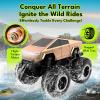 imageGoBang 116 Waterproof Rc Cars Cyber Toy Monster Truck Toys Amphibious Remote Control Car 4WD All Terrain OffRoad Trucks Pickup for 6 7 8 9 10 11 12 Year Old Boys Girls Gifts PresentsRose Gold