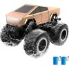 imageGoBang 116 Waterproof Rc Cars Cyber Toy Monster Truck Toys Amphibious Remote Control Car 4WD All Terrain OffRoad Trucks Pickup for 6 7 8 9 10 11 12 Year Old Boys Girls Gifts PresentsRose Gold