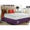 imageUtopia Bedding King Bed Skirt  Soft Quadruple Pleated Ruffle  Easy Fit with 16 Inch Tailored Drop  Hotel Quality Shrinkage and Fade Resistant King BlackPurple