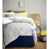 imageUtopia Bedding King Bed Skirt  Soft Quadruple Pleated Ruffle  Easy Fit with 16 Inch Tailored Drop  Hotel Quality Shrinkage and Fade Resistant King BlackNavy