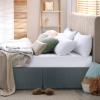 imageUtopia Bedding King Bed Skirt  Soft Quadruple Pleated Ruffle  Easy Fit with 16 Inch Tailored Drop  Hotel Quality Shrinkage and Fade Resistant King BlackGrey