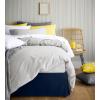 imageUtopia Bedding King Bed Skirt  Soft Quadruple Pleated Ruffle  Easy Fit with 16 Inch Tailored Drop  Hotel Quality Shrinkage and Fade Resistant King BlackNavy