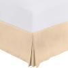 imageUtopia Bedding King Bed Skirt  Soft Quadruple Pleated Ruffle  Easy Fit with 16 Inch Tailored Drop  Hotel Quality Shrinkage and Fade Resistant King BlackBeige