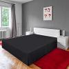 imageUtopia Bedding King Bed Skirt  Soft Quadruple Pleated Ruffle  Easy Fit with 16 Inch Tailored Drop  Hotel Quality Shrinkage and Fade Resistant King BlackBlack