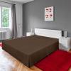 imageUtopia Bedding King Bed Skirt  Soft Quadruple Pleated Ruffle  Easy Fit with 16 Inch Tailored Drop  Hotel Quality Shrinkage and Fade Resistant King BlackBrown
