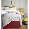 imageUtopia Bedding King Bed Skirt  Soft Quadruple Pleated Ruffle  Easy Fit with 16 Inch Tailored Drop  Hotel Quality Shrinkage and Fade Resistant King BlackBurgundy