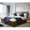 imageUtopia Bedding King Bed Skirt  Soft Quadruple Pleated Ruffle  Easy Fit with 16 Inch Tailored Drop  Hotel Quality Shrinkage and Fade Resistant King BlackBrown