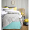 imageUtopia Bedding King Bed Skirt  Soft Quadruple Pleated Ruffle  Easy Fit with 16 Inch Tailored Drop  Hotel Quality Shrinkage and Fade Resistant King BlackSpa Blue