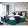 imageUtopia Bedding King Bed Skirt  Soft Quadruple Pleated Ruffle  Easy Fit with 16 Inch Tailored Drop  Hotel Quality Shrinkage and Fade Resistant King BlackTeal