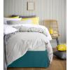 imageUtopia Bedding King Bed Skirt  Soft Quadruple Pleated Ruffle  Easy Fit with 16 Inch Tailored Drop  Hotel Quality Shrinkage and Fade Resistant King BlackTeal