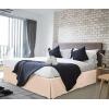 imageUtopia Bedding King Bed Skirt  Soft Quadruple Pleated Ruffle  Easy Fit with 16 Inch Tailored Drop  Hotel Quality Shrinkage and Fade Resistant King BlackBeige