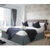 imageUtopia Bedding King Bed Skirt  Soft Quadruple Pleated Ruffle  Easy Fit with 16 Inch Tailored Drop  Hotel Quality Shrinkage and Fade Resistant King BlackGrey