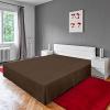 imageUtopia Bedding King Bed Skirt  Soft Quadruple Pleated Ruffle  Easy Fit with 16 Inch Tailored Drop  Hotel Quality Shrinkage and Fade Resistant King BlackBrown