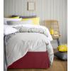 imageUtopia Bedding King Bed Skirt  Soft Quadruple Pleated Ruffle  Easy Fit with 16 Inch Tailored Drop  Hotel Quality Shrinkage and Fade Resistant King BlackBurgundy