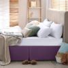 imageUtopia Bedding King Bed Skirt  Soft Quadruple Pleated Ruffle  Easy Fit with 16 Inch Tailored Drop  Hotel Quality Shrinkage and Fade Resistant King BlackPurple