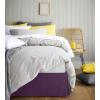 imageUtopia Bedding King Bed Skirt  Soft Quadruple Pleated Ruffle  Easy Fit with 16 Inch Tailored Drop  Hotel Quality Shrinkage and Fade Resistant King BlackPurple