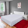 imageUtopia Bedding King Bed Skirt  Soft Quadruple Pleated Ruffle  Easy Fit with 16 Inch Tailored Drop  Hotel Quality Shrinkage and Fade Resistant King BlackWhite