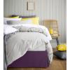 imageUtopia Bedding King Bed Skirt  Soft Quadruple Pleated Ruffle  Easy Fit with 16 Inch Tailored Drop  Hotel Quality Shrinkage and Fade Resistant King BlackPurple