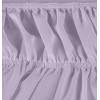imageUtopia Bedding Queen Elastic Bed Ruffle  Easy Wrap Around Ruffle  Microfiber Bed Skirt with Adjustable Elastic Belt 16 Inch Tailored Drop  Hotel Quality Bedskirt Fade Resistant Queen GreyLavender