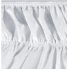 imageUtopia Bedding Queen Elastic Bed Ruffle  Easy Wrap Around Ruffle  Microfiber Bed Skirt with Adjustable Elastic Belt 16 Inch Tailored Drop  Hotel Quality Bedskirt Fade Resistant Queen GreyWhite