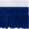 imageUtopia Bedding Queen Elastic Bed Ruffle  Easy Wrap Around Ruffle  Microfiber Bed Skirt with Adjustable Elastic Belt 16 Inch Tailored Drop  Hotel Quality Bedskirt Fade Resistant Queen GreyRoyal Blue