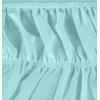 imageUtopia Bedding Queen Elastic Bed Ruffle  Easy Wrap Around Ruffle  Microfiber Bed Skirt with Adjustable Elastic Belt 16 Inch Tailored Drop  Hotel Quality Bedskirt Fade Resistant Queen GreySpa Blue