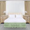 imageUtopia Bedding Queen Elastic Bed Ruffle  Easy Wrap Around Ruffle  Microfiber Bed Skirt with Adjustable Elastic Belt 16 Inch Tailored Drop  Hotel Quality Bedskirt Fade Resistant Queen GreySage