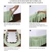 imageUtopia Bedding Queen Elastic Bed Ruffle  Easy Wrap Around Ruffle  Microfiber Bed Skirt with Adjustable Elastic Belt 16 Inch Tailored Drop  Hotel Quality Bedskirt Fade Resistant Queen GreySage