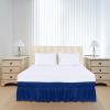 imageUtopia Bedding Queen Elastic Bed Ruffle  Easy Wrap Around Ruffle  Microfiber Bed Skirt with Adjustable Elastic Belt 16 Inch Tailored Drop  Hotel Quality Bedskirt Fade Resistant Queen GreyRoyal Blue