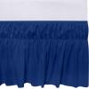 imageUtopia Bedding Queen Elastic Bed Ruffle  Easy Wrap Around Ruffle  Microfiber Bed Skirt with Adjustable Elastic Belt 16 Inch Tailored Drop  Hotel Quality Bedskirt Fade Resistant Queen GreyRoyal Blue