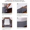 imageUtopia Bedding Queen Elastic Bed Ruffle  Easy Wrap Around Ruffle  Microfiber Bed Skirt with Adjustable Elastic Belt 16 Inch Tailored Drop  Hotel Quality Bedskirt Fade Resistant Queen GreyGrey