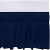 imageUtopia Bedding Queen Elastic Bed Ruffle  Easy Wrap Around Ruffle  Microfiber Bed Skirt with Adjustable Elastic Belt 16 Inch Tailored Drop  Hotel Quality Bedskirt Fade Resistant Queen GreyNavy
