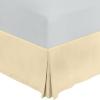imageUtopia Bedding King Bed Skirt  Soft Quadruple Pleated Ruffle  Easy Fit with 16 Inch Tailored Drop  Hotel Quality Shrinkage and Fade Resistant King BlackBeige