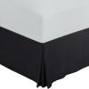 imageUtopia Bedding King Bed Skirt  Soft Quadruple Pleated Ruffle  Easy Fit with 16 Inch Tailored Drop  Hotel Quality Shrinkage and Fade Resistant King BlackBlack