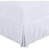 imageUtopia Bedding King Bed Skirt  Soft Quadruple Pleated Ruffle  Easy Fit with 16 Inch Tailored Drop  Hotel Quality Shrinkage and Fade Resistant King BlackWhite