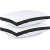 imageUtopia Bedding Bed Pillows for Sleeping Queen Size White Set of 2 Cooling Hotel Quality Gusseted Pillow for Back Stomach or Side SleepersBlack