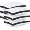 imageUtopia Bedding Bed Pillows for Sleeping Queen Size White Set of 2 Cooling Hotel Quality Gusseted Pillow for Back Stomach or Side SleepersBlack