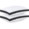 imageUtopia Bedding Bed Pillows for Sleeping Queen Size White Set of 2 Cooling Hotel Quality Gusseted Pillow for Back Stomach or Side SleepersBlack