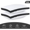 imageUtopia Bedding Bed Pillows for Sleeping Queen Size White Set of 2 Cooling Hotel Quality Gusseted Pillow for Back Stomach or Side SleepersBlack