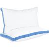 imageUtopia Bedding Bed Pillows for Sleeping Queen Size White Set of 2 Cooling Hotel Quality Gusseted Pillow for Back Stomach or Side SleepersBlue