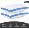 imageUtopia Bedding Bed Pillows for Sleeping Queen Size White Set of 2 Cooling Hotel Quality Gusseted Pillow for Back Stomach or Side SleepersBlue