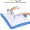 imageUtopia Bedding Bed Pillows for Sleeping Queen Size White Set of 2 Cooling Hotel Quality Gusseted Pillow for Back Stomach or Side SleepersBlue